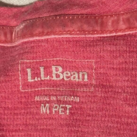 Lot of 2 L.L. BEAN W MED. Plaid Flannel Fleece Lined But Down & Waffle knittop - Picture 11 of 13